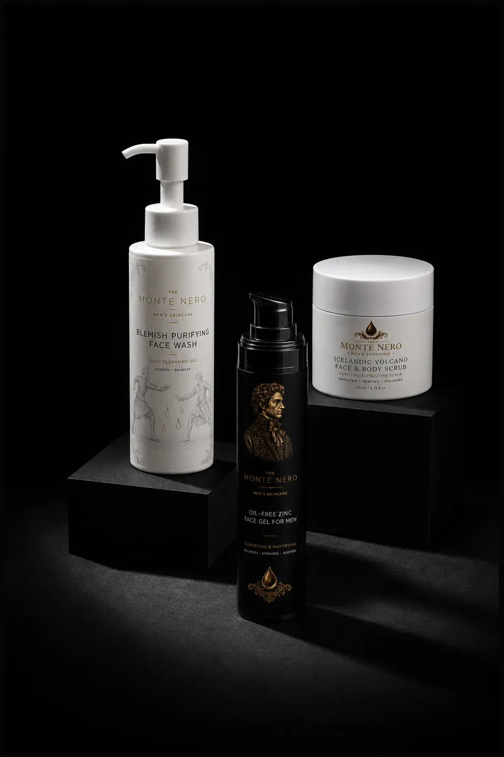 Oil Control Routine — luxury editorial product set