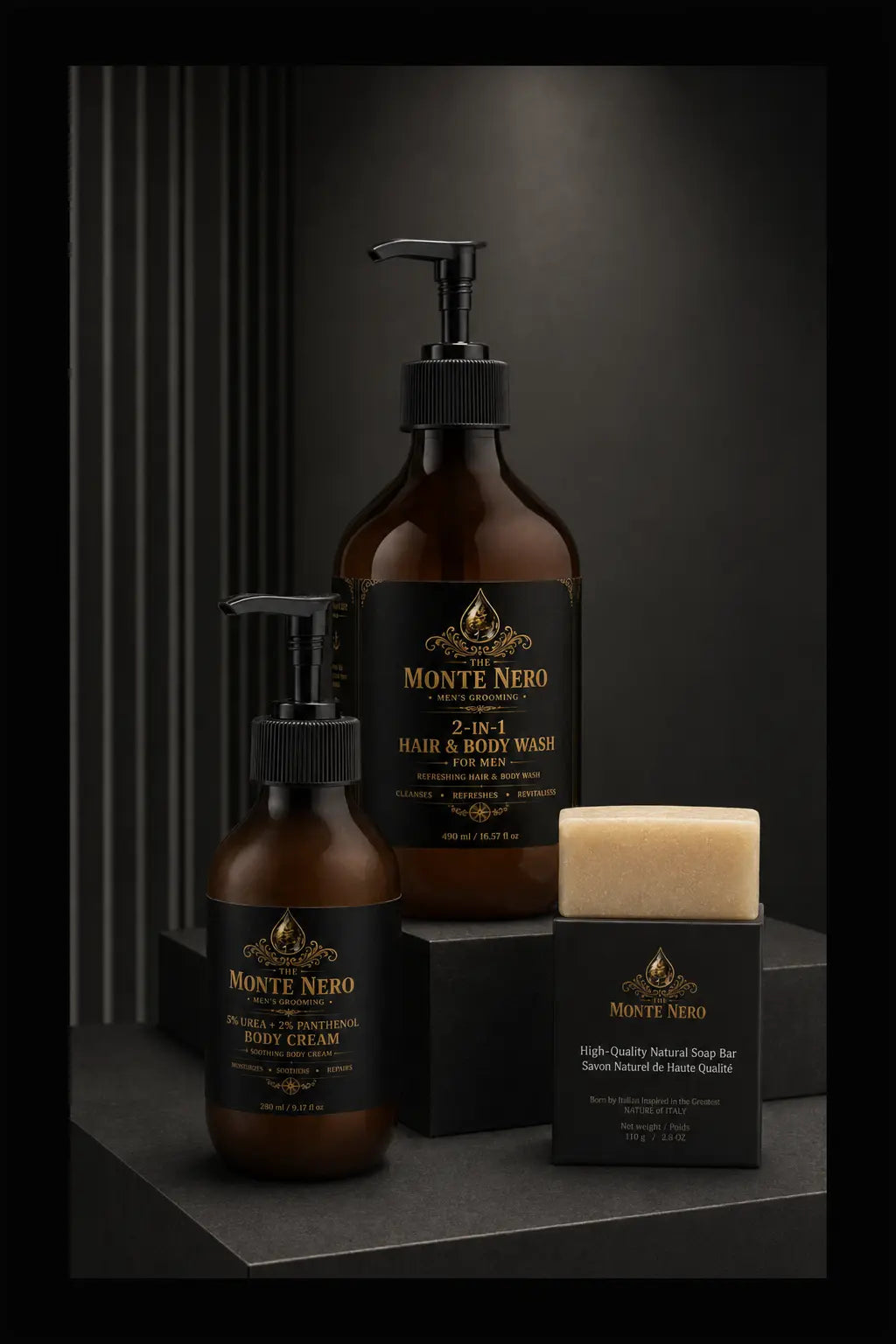 Shower & Body Kit — luxury editorial product set